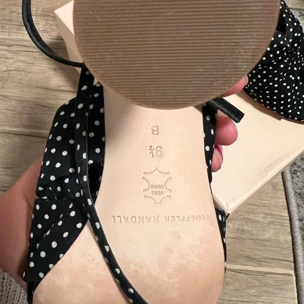 NEW Loeffler Randall polka dot heels Size 9.5 - Picture 4 of 6